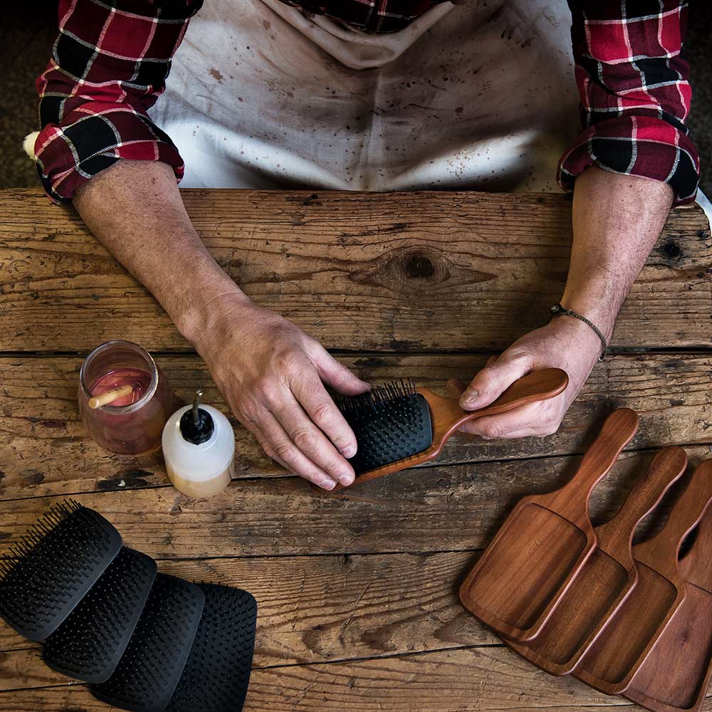 handmade hair brushes