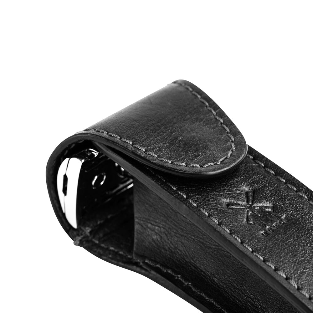 MUHLE  Black Leather Safety Razor Case