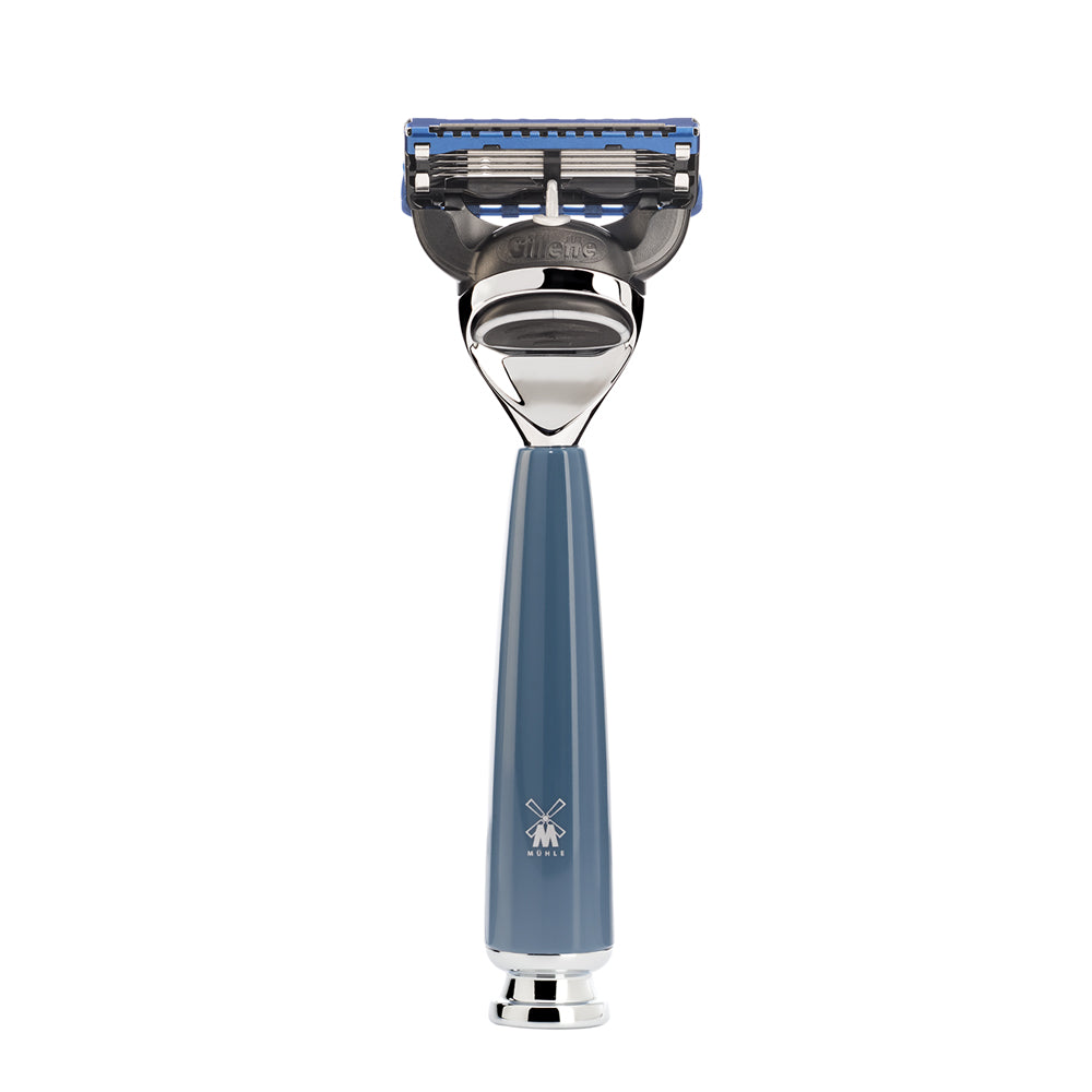 MUHLE RYTMO Gillette Fusion Razor in Petrol Blue