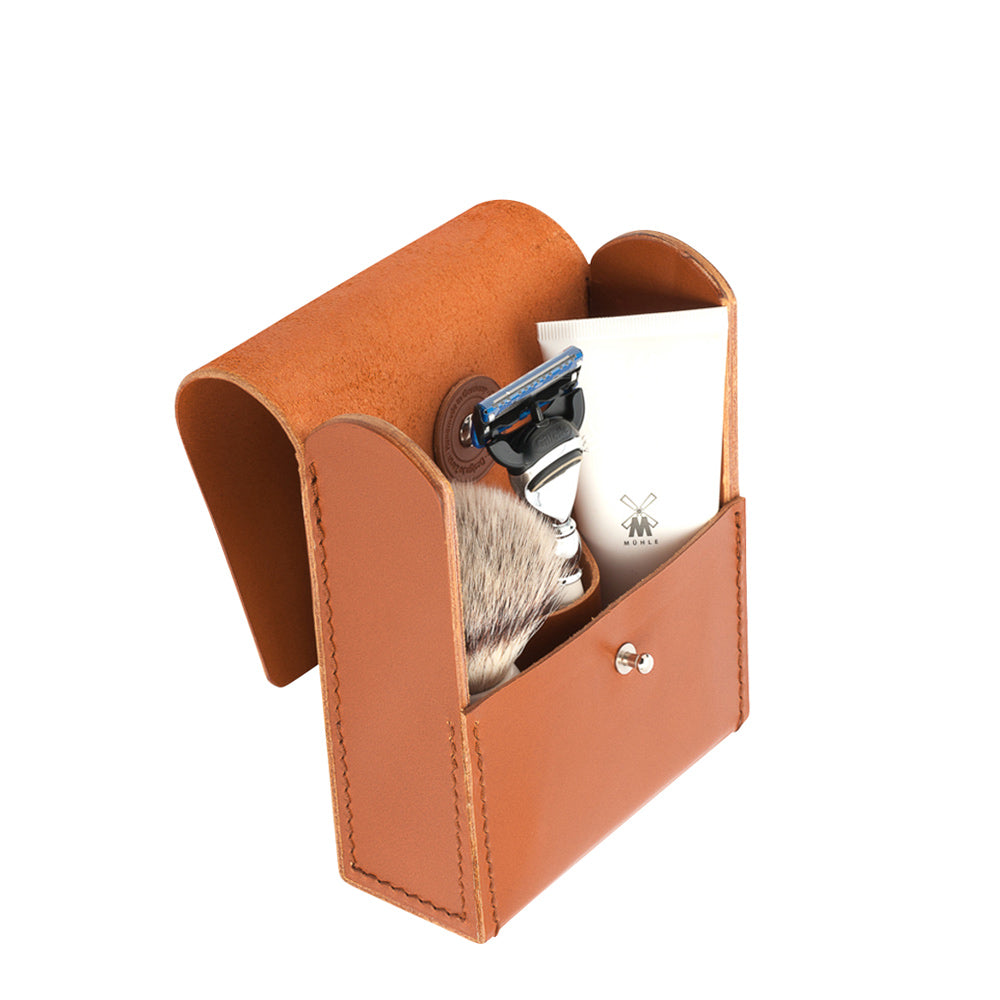 MUHLE TRAVEL Vegetable-Tanned Cowhide Leather Bag