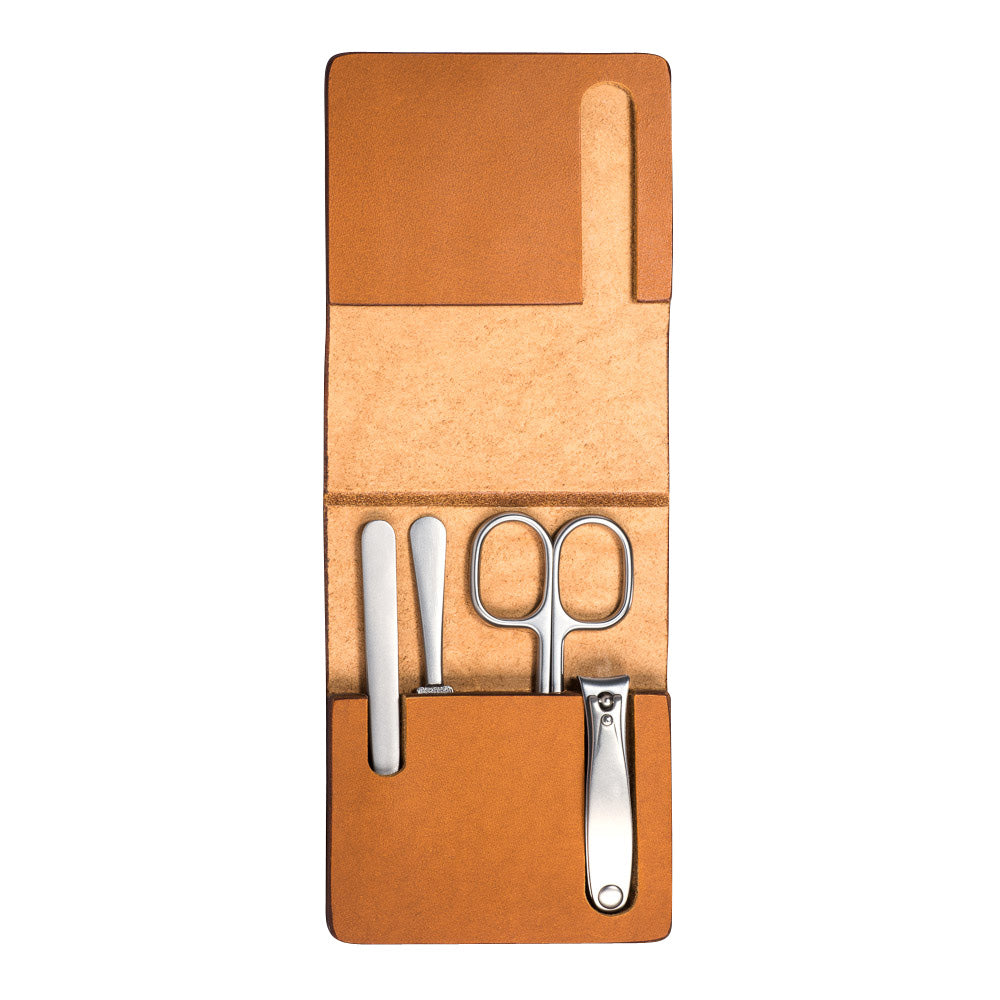 MUHLE TRAVEL Manicure Set in Cowhide Case
