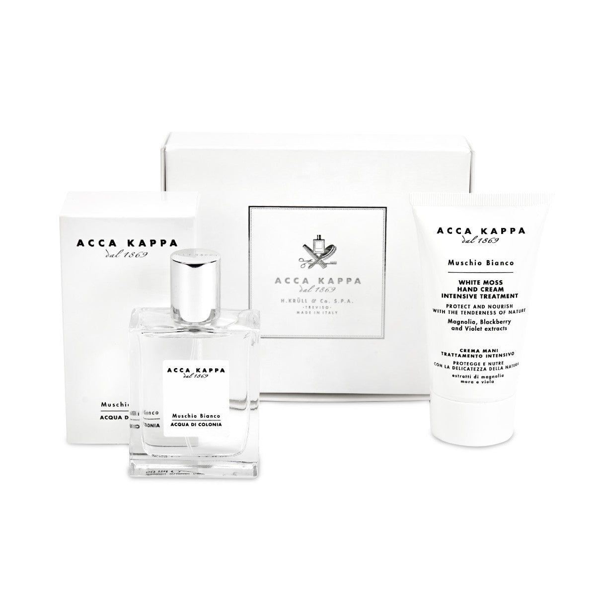 ACCA KAPPA White Moss Gift Set of Eau de Cologne and Hand Cream