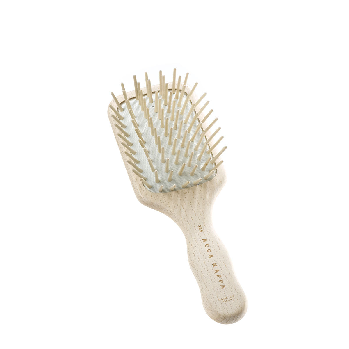 ACCA KAPPA Natura Paddle Brush - Wooden Pins (Travel)