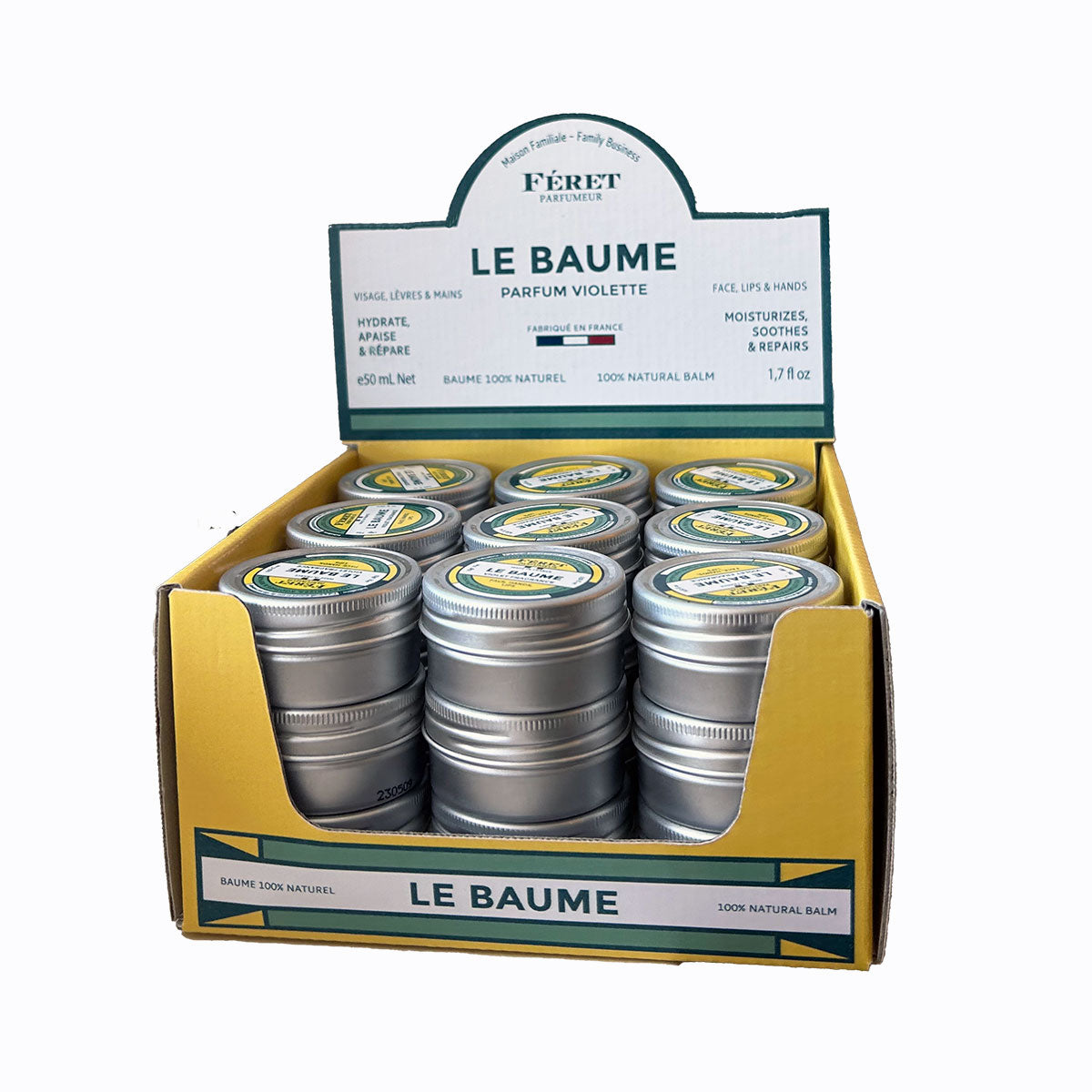 Féret Parfumeur 'Le Baume' Violet Multi-Purpose Balm (15ml) - 27 Units + Display