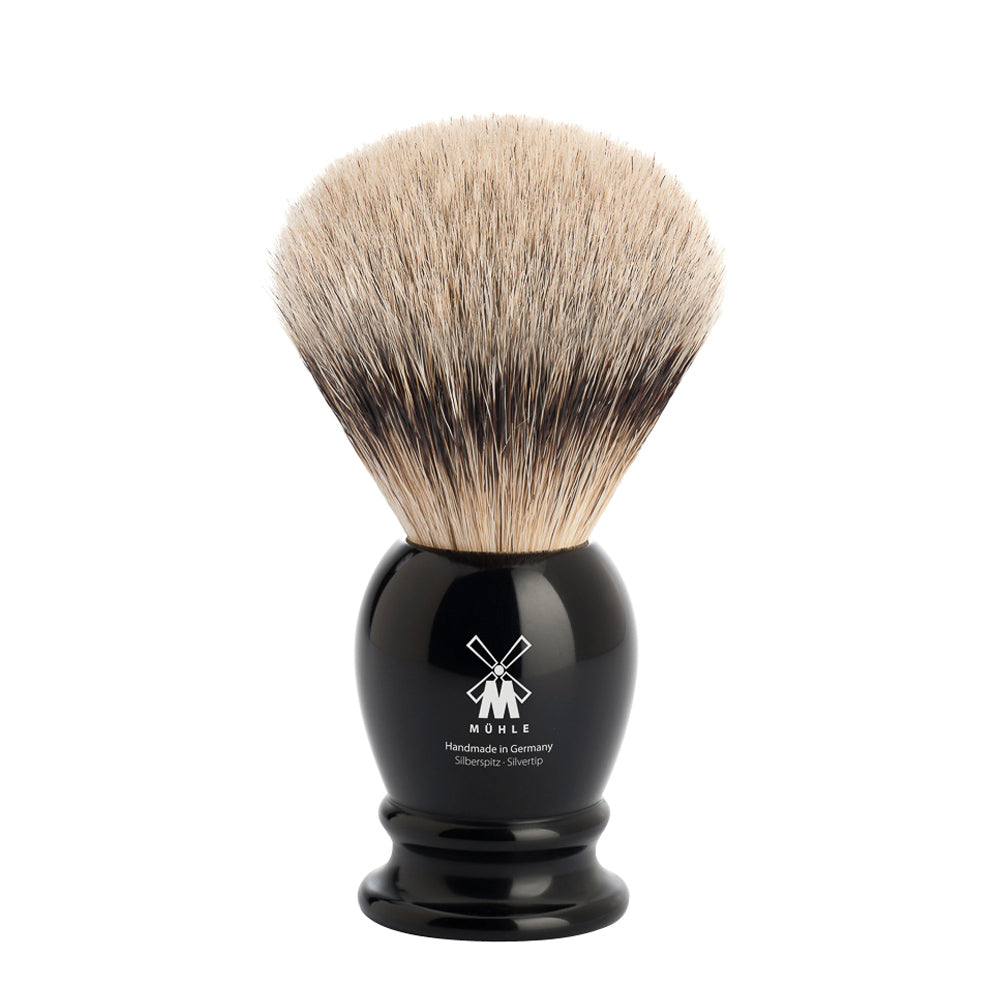 MUHLE CLASSIC Black Silvertip Badger Shaving Brush - Large