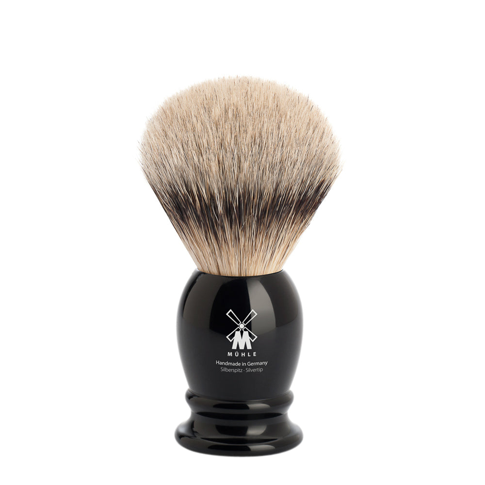 MUHLE CLASSIC Black Silvertip Badger Shaving Brush - Medium