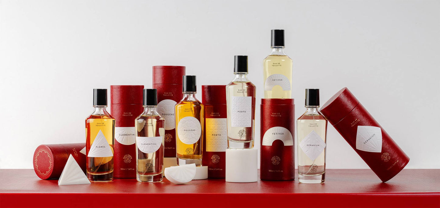 Group shot of Claus Porto fragrances