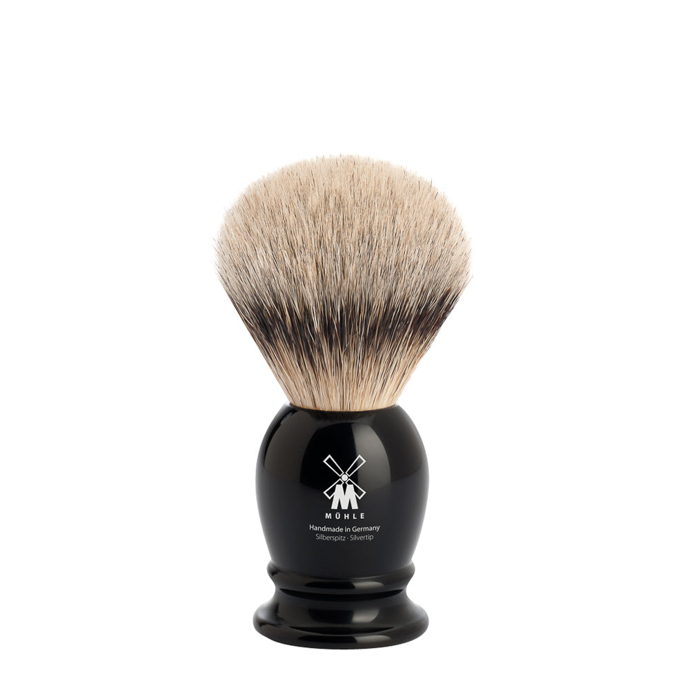 MUHLE CLASSIC Black Silvertip Badger Shaving Brush - Small