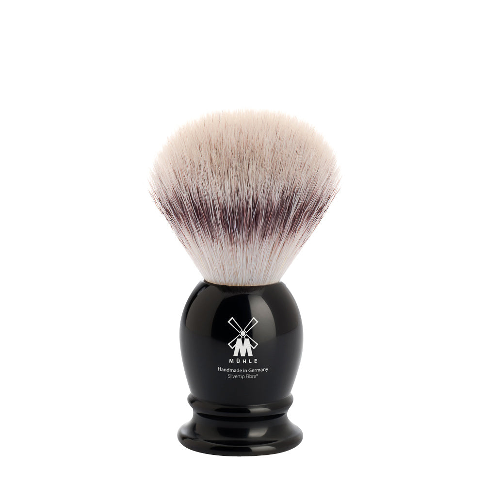 MÜHLE CLASSIC Black Silvertip Fibre Shaving Brush - Small