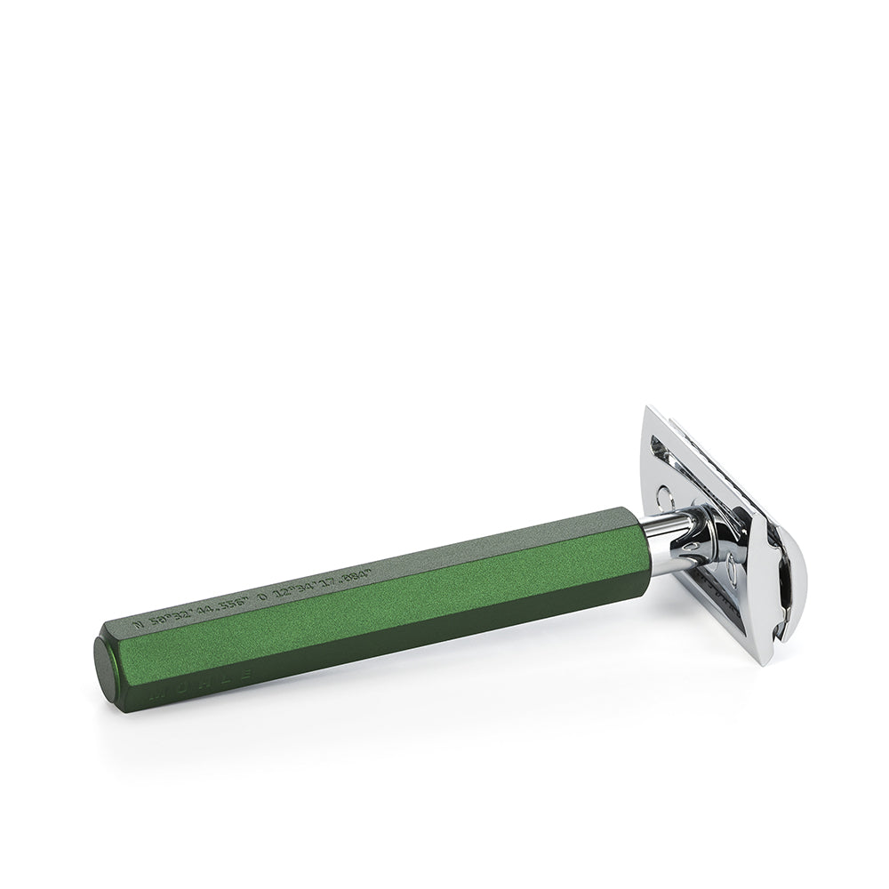 Green Shave Razor MUHLE HEXAGON Forest Green 3-piece Silvertip Fibre Shaving Set – The ...
