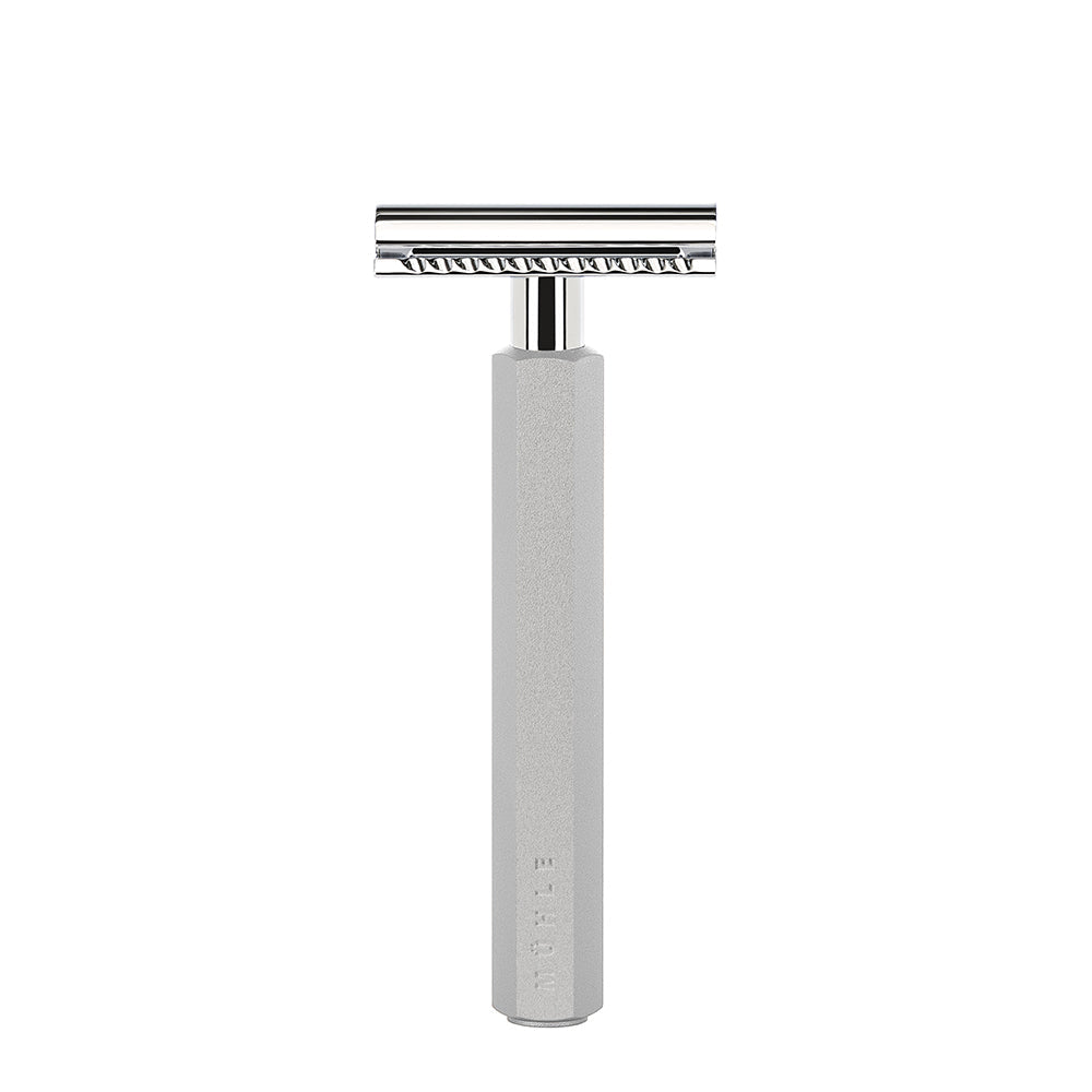 MUHLE HEXAGON Silver Closed Comb Safety Razor – The Brighton Group UK