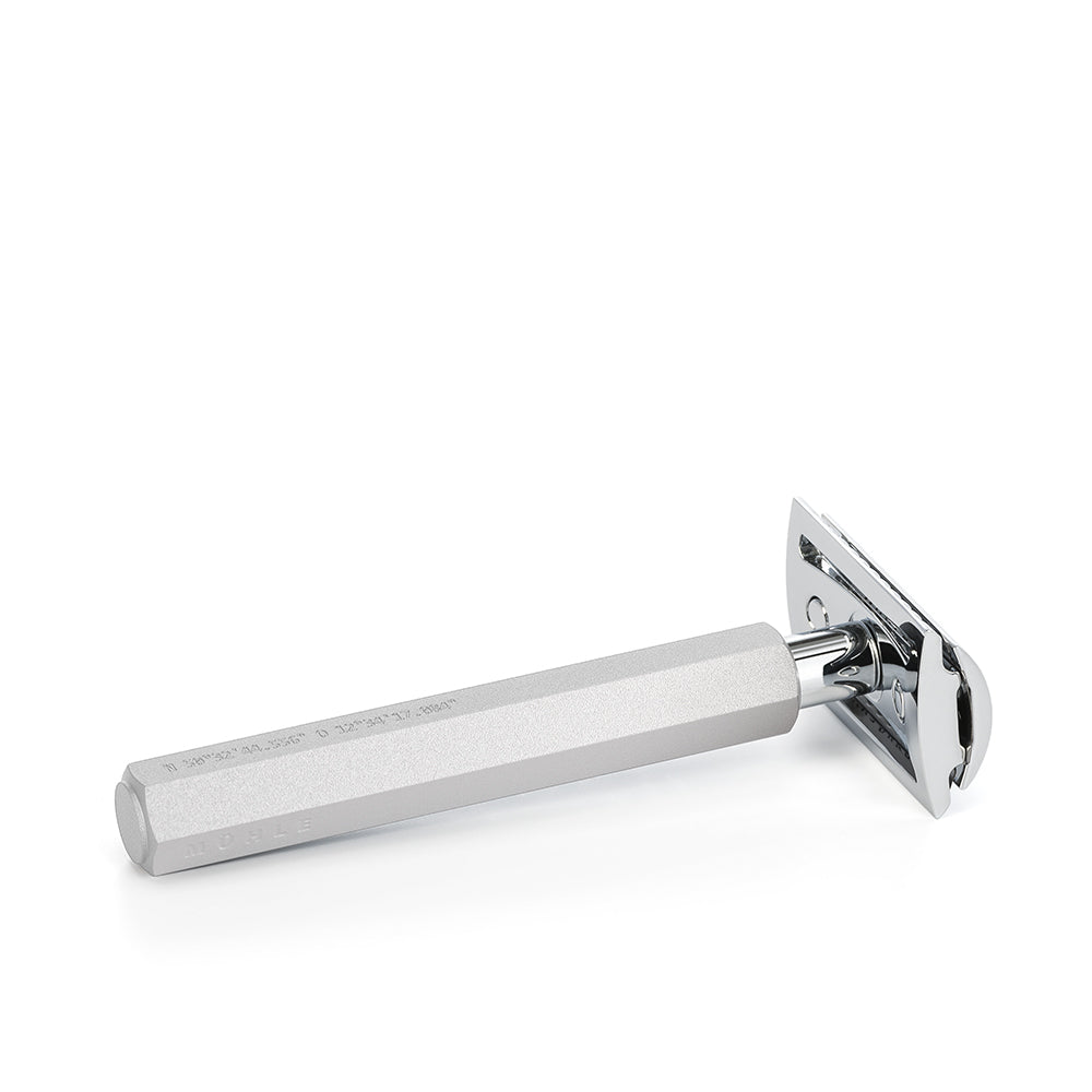 MUHLE HEXAGON Silver Closed Comb Safety Razor – The Brighton Group UK