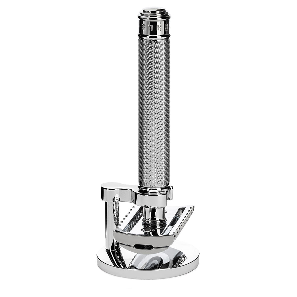 MUHLE TRADITIONAL Chrome R41 Safety Razor and Stand Shaving Set – The ...