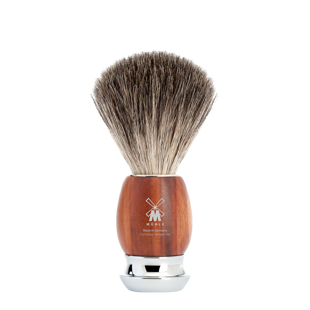 MUHLE VIVO Plum Wood Pure Badger Shaving Brush