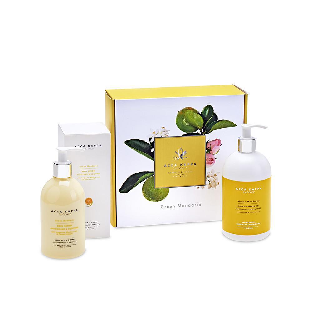 ACCA KAPPA Green Mandarin Gift Set of Shower Gel (500ml) and Body Lotion (300ml)